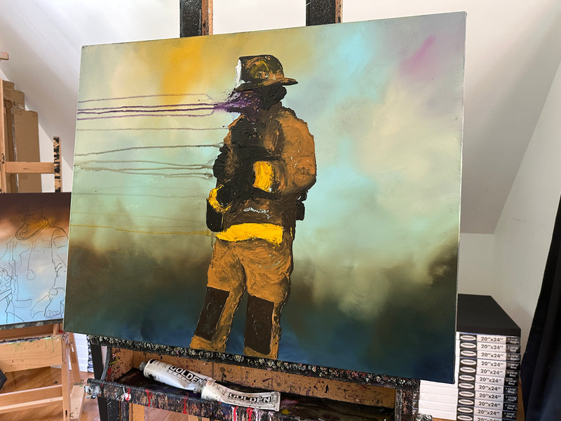 I am a Fire Fighter 24x30