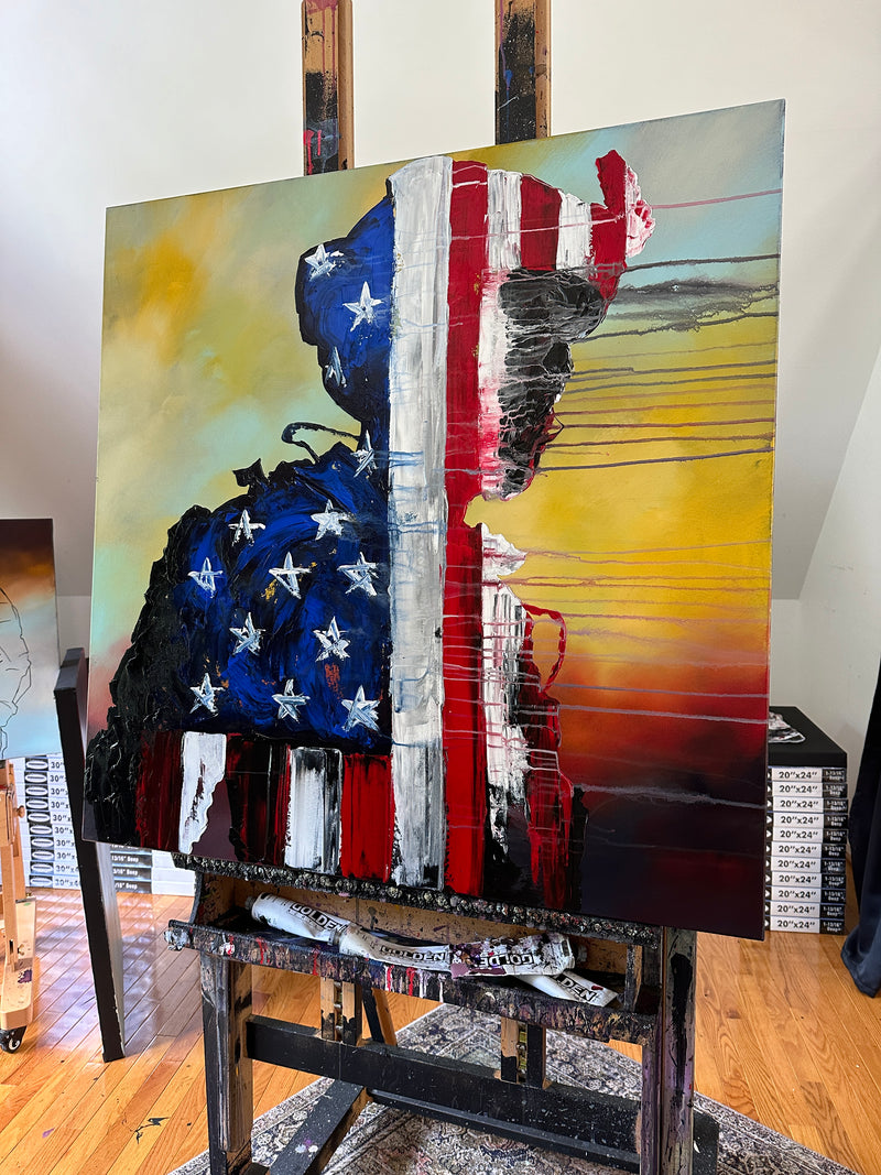 It doesn’t matter what your politics are, it’s your patriotism 36x36