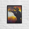 Face the crucible of War Framed canvas