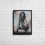 Death comes a Knocking Framed canvas