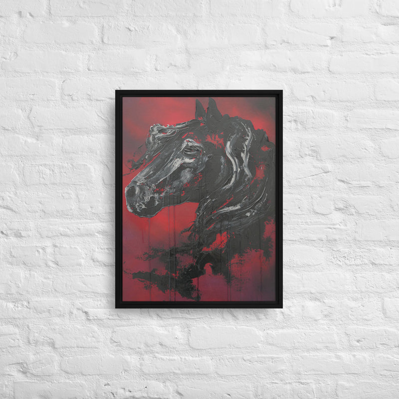 Obsidian Framed canvas