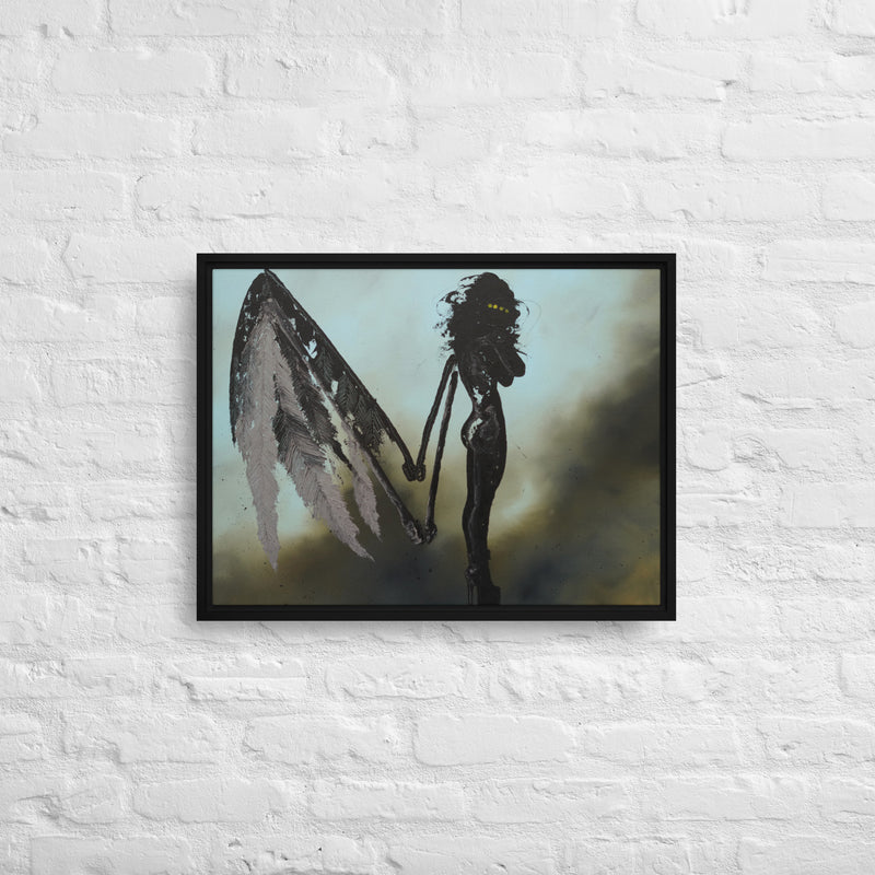 You’re just letting Fear win Framed canvas