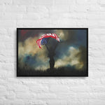 Beneath this Flag Framed canvas