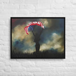 Beneath this Flag Framed canvas