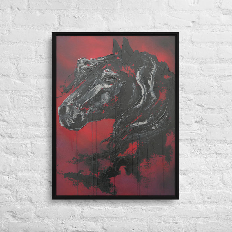 Obsidian Framed canvas