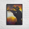 Face the crucible of War Framed canvas